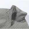 Causal Long Sleeved Grid Female Jacket Drawstring Tight Loose Women's Trench Collar Single Breasted Pocket Outerwear