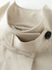British Style Design Stand Collar Windbreaker Trench Jacket for Women Autumn Casual Chic Coats for Women