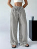 Women's Striped Wide-Leg Trousers