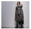 Oversized Womens Down Cotton Jacket Winter Warm Jackets Coat Long Hooded Fur Collar Parka Overcoat Female Cold Jackets Black