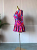 Spring Women Flare Long Sleeve V-neck Sashes Ruffle Mini Dress Street Elegant Sexy Vacation Party Birthday Dresses