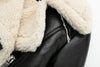 Double Sided Short Jacket Women Warm Thick Lapel Lambswool Coat Autumn Winter Vintage Female Fleece Chic Tops