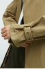Classic Khaki Color Padded Thickened Trench Coat, Mid-Length British Style Jacket for Women, Fall/Winter