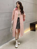 Contrasting Color Windbreaker For Women Lapel Long Sleeves Single Breasted Mid Length Trench Coat Spring 2DA8980