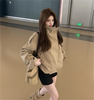 Women's Autumn Winter Jacket Double Breasted Stand Collar Solid Trench Coat Chic Korean Retro Clothes Lady Casual Coats