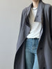 Stand Neck Long Trench Coat Women Spring Casual Turn-down Collar Single-breasted Trench Coat