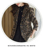 Women Leopard Printed Woolen Blazer Long Sleeve Single Breasted Autumn Winter Jacket Streetwear Ladies Blazer Female Outerwear