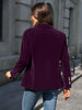 Women's Gold Velvet Blazer, Office Lady Spring Autumn Foreign Atmosphere, Red Blazers Suit, OL Professional Wear