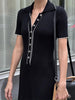 Women's High Waist Knitted Rib Slim Maxi Dress Casual Loose Elegant Temperament Long Dress for Autumn Femme Solid Color Dress