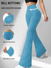 Women's Soft Flare Pants High Waisted Tummy Control Workout Yoga Leggings Bell Bottoms