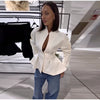 Chic Waist Cinched Women's Jacket Stand Collar Single Breasted Slim Blazer Coat Lady Spring Casual Slim Commute Outerwears