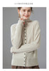 Autumn Women's Cardigan 100% Cashmere Knitted Sweater Chic Tops Female Causal Turtleneck Collar Loose Size Jacket Coat