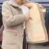 Winter Thick Fleece Single Breasted Lamb Fur Women's Coat Mom Wear Lapel Pocket Imitation Fur Warm Casual Jacket Female
