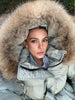 Thicken Coat Women Faux Fur Hood Collar Waist Belted Female Short Parka Jacket Winter Warm Zippers Lady Outerwear