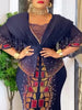 Plus Size African Party Dresses for Women Dashiki Diamond Maxi Long Dress Elegant Muslim Wedding Evening Gowns