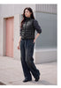 Women Down Vest Thermal Warmth Lightweight 90 Percent Down Fill Slim Fit Stand Collar Layering Solid Color