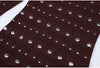 Spring And Autumn Elastic Knitted Round Neck Slim Fit Metal Sheet Long Sleeved Women's Dress