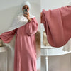 Dubai Corduroy Abaya for Muslim Women Eid Ramadan Modest Dress Loose Large Elegant Gown Islam Clothing Turkey Solid Robe