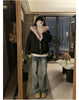Double Sided Winter Coat Women Clothing Imitation Mink Fur Fur Hooded Cotton Jacket Female Warm Plush Cotton-padded Outerwea