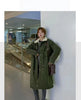 Down Cotton Parkas Jacket Women's Mid-length Over The Knee Korean Loose Winter Padded Female Thickened
