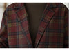 Checkered Blazer Suit For Women Spring And Autumn Korean Version Two-Piece Set Jacket Loose Harem Pants Oversized w1435