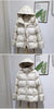 Women Belted Down Jacket with Hood Autumn Winter Warm Thick Outwear White Duck Down Casual Coat