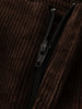 Retro Hong Kong Style Corduroy Flared Pants Women Autumn and Winter Brown Casual Flared Pants