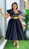 Plus Size African Wedding Party Dresses for Women Dashiki Ankara Evening Gown Turkey Outfit Robe Africa Clothes