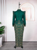 Party Evening Dresses Elegant Women Bodycon Maxi Dress Long Sleeve Robes Africa Clothes Birthday Wedding Prom Ladies Gown