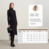 Dresses Woman Winter Elegant Commuter Turtleneck Lace-up Dress Women's Knitted Straight Solid Color Skirt 12544088