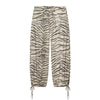 Animal Print Pants For Woman Vintage Baggy Wide Pants Streetwear Lace Up Jogger Trousers Mid Waist Women's Palazzo Pants