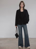 100% Pure Wool Short Coat Women Woolen Jacket Cropped Warm Relaxed Fit Chic Office Commuter Winter Outerwear