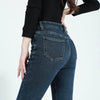 Winter Female Thin Snow Warm Plush Jeans Lady Chic Fleece Flared Pants Girls Korean High Waist Straight Leg Denim Trousers