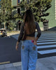 Back Sequin Star Long Pants Women Casual Contrast High Waist Loose Wide Leg Trousers Lady Spring Autumn Bottoms