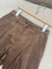 Women's high-waisted casual corduroy straight-leg wide-leg pants