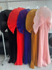 Yudx Pleated Fall Handmade Pleated Women's Dresses Loose Plus Size Women's High Smocked Dress Long Dress