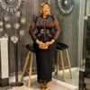 Spring African Clothes for Women long sleeve polyester Dashiki Ankara Outfit Robe Plus Size Wedding Party Dresses