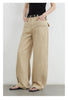 Women Jeans Solid Loose Casual Split Wide Leg Denim Pant Workwear Female Trousers Spring Autumn