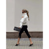 Beige Croc Leather Cropped Jacket Y2k Stand Collar Long Sleeve Wide Cuff Oversize Coat Autumn Street Daily Casual Outerwear
