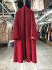 Women Bathrobe Style Double Sided Wool Coat Loose Big Turn-Down Collar Long Sleeve Warm Wool Jacket Autumn Winter