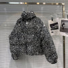 Winter Heavy Industry Colorful Sequin Stand Collar Warm Jacket For Women Cotton-padded Coat 11A07258
