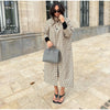 Double-side Long Trench Coats Women's Loose Full Sleeves Single-breasted Pockets Lapel Coats Ladies Spring Outwear