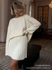 Autumn Solid Color O-neck Sweater Dress Sets Women's Clothing Long Sleeves Fishion Style Loose Knitted Short Skirt Set