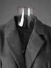Contrast Color Ribbon Blazer Women's Notched Collar Loose Single Button Long Sleeves Split Suit Jacket
