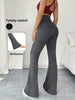 Women's Soft Flare Pants High Waisted Tummy Control Workout Yoga Leggings Bell Bottoms