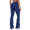 Histello Sports Flared Leggings Seamless Women Yoga Pants Scrunch Butt Lift Tummy Control Fitness Gym Workout Leggings