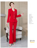 Spring Autumn Women Blazer Jacket And Pant Suit White Red Black Blazer Trousers 2 Piece Set Ladies Office Work Suit
