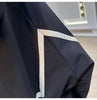 European Goods Ribbon Stitching Contrast Jacket Women's Spring and Autumn Leisure Loose Slim Short Trench Coat