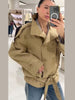 Spring Stand Collar Double Breasted Trench Coat For Women Elegant Long Sleeve Lace Up Jacket Lady Street Chic Outerwear