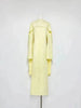 High Neck Cape Sleeve Slim-Fit Maxi Dress Pearl Trim Solid Color Floor Length Modest Abaya Style Formal Occasion Women